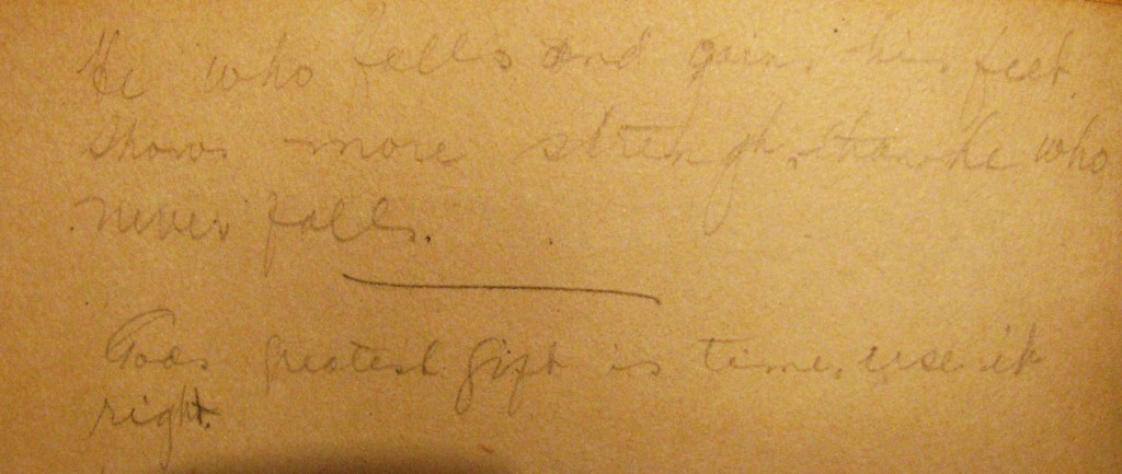 Previous owner's notes